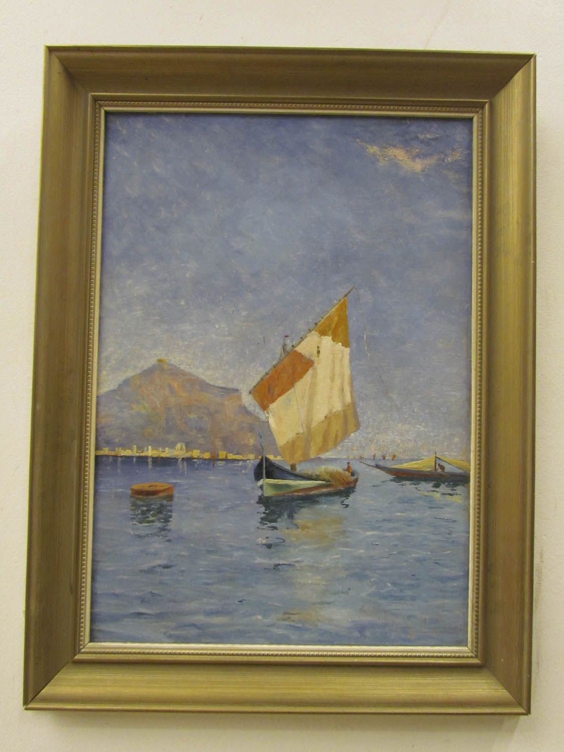 Oljemålning, Anund Emanuel, 1894, Medelhavet, 54x38